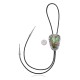 Mountain .925 Sterling Silver Certified Authentic Handmade Navajo Native American Natural Turquoise Bolo Tie 34236