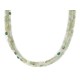 3 Strand .925 Sterling Silver Certified Authentic Navajo Natural Turquoise Jade Native American Necklace 750243