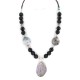 .925 Sterling Silver Certified Authentic Navajo Natural Black Onyx Jasper Native American Necklace 24512-8 All Products NB160521210932 24512-8 (by LomaSiiva)