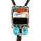 .925 Sterling Silver Natural Turquoise Bolo Tie Navajo Black Onyx… .925 Sterling Silver Natural Turquoise Bolo Tie Navajo Black Onyx…