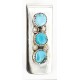 Handmade Certified Authentic Navajo Nickel and .925 Sterling Silver Natural Turquoise Native American Money Clip 10528-2 Handmade Certified Authentic Navajo Nickel and .925 Sterling Silver Natural Turquoise Native American Money Clip 10528-2