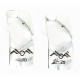 Handmade Feather Mountain Certified Authentic Navajo .925 Sterling Silver Stud Native American Earrings 17136-3