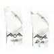 Handmade Feather Mountain Certified Authentic Navajo .925 Sterling Silver Stud Native American Earrings 17136-3