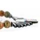 Inlaid Certified Authentic Navajo .925 Sterling Silver Turquoise Jasper Hematite Native American Necklace 750181-2 Inlaid Certified Authentic Navajo .925 Sterling Silver Turquoise Jasper Hematite Native American Necklace 750181-2