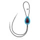 Handmade Certified Authentic Navajo .925 Sterling Silver Native American Natural Turquoise Purple Spiny Oyster Bolo Tie 34253