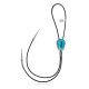 Handmade Certified Authentic Navajo .925 Sterling Silver Native American Natural Turquoise Bolo Tie 34257