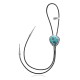 Handmade Certified Authentic Navajo .925 Sterling Silver Native American Natural Turquoise Bolo Tie 34265