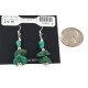 .925 Sterling Silver Hooks Certified Authentic Navajo Natural Turquoise Native American Dangle Earrings 18294-1