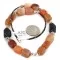 .925 Sterling Silver Certified Authentic Navajo Natural Carnelian Black Onyx Native American Necklace 750247 .925 Sterling Silver Certified Authentic Navajo Natural Carnelian Black Onyx Native American Necklace 750247