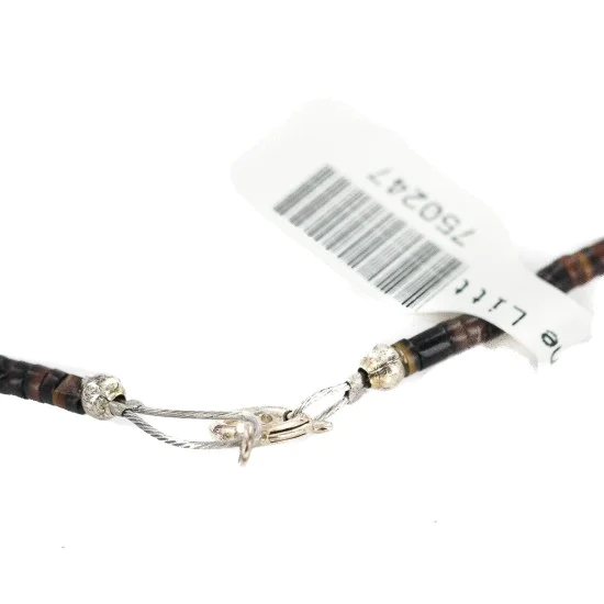 .925 Sterling Silver Certified Authentic Navajo Natural Carnelian Black Onyx Native American Necklace 750247 .925 Sterling Silver Certified Authentic Navajo Natural Carnelian Black Onyx Native American Necklace 750247