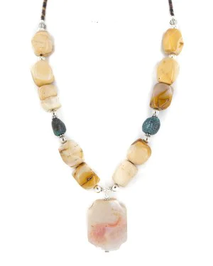 .925 Sterling Silver Certified Authentic Navajo Natural Turquoise Agate Jasper Native American Necklace 750246-1 .925 Sterling Silver Certified Authentic Navajo Natural Turquoise Agate Jasper Native American Necklace 750246-1