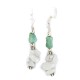 .925 Sterling Silver Hooks Navajo Certified Authentic White Howlite Native American Dangle Earrings 18294-24 All Products NB160528033314 18294-24 (by LomaSiiva)