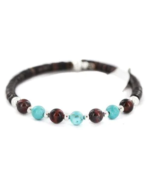 Navajo Certified Authentic Natural Tigers Eye Heishi Native American Adjustable Wrap Bracelet 13181-2 Navajo Certified Authentic Natural Tigers Eye Heishi Native American Adjustable Wrap Bracelet 13181-2