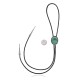 Handmade Certified Authentic Navajo .925 Sterling Silver Native American Natural Turquoise Bolo Tie 34269