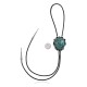 Handmade Certified Authentic Navajo .925 Sterling Silver Native American Natural Turquoise Bolo Tie 34275