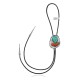 Handmade Certified Authentic Navajo .925 Sterling Silver Native American Natural Turquoise Coral Bolo Tie 34279