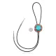 Handmade Certified Authentic Navajo .925 Sterling Silver Native American Natural Turquoise Coral Bolo Tie 34280 Handmade Certified Authentic Navajo .925 Sterling Silver Native American Natural Turquoise Coral Bolo Tie 34280