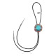 Handmade Certified Authentic Navajo .925 Sterling Silver Native American Natural Turquoise Coral Bolo Tie 34280