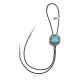Handmade Certified Authentic Navajo .925 Sterling Silver Native American Natural Turquoise Coral Bolo Tie 34280 Handmade Certified Authentic Navajo .925 Sterling Silver Native American Natural Turquoise Coral Bolo Tie 34280