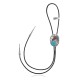 Feather .925 Sterling Silver Certified Authentic Handmade Navajo Native American Natural Turquoise Coral Bolo Tie 34284