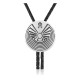 Man in the Maze .925 Sterling Silver Certified Authentic Handmade Navajo Native American Bolo Tie 34290