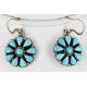 Handmade Certified Authentic Navajo .925 Sterling Silver Natural Turquoise Set Native American Necklace Earrings 15789-14644