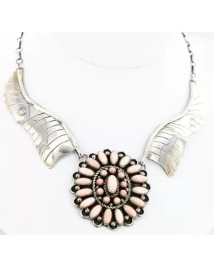 .925 Sterling Silver Handmade Certified Authentic Navajo Natural Agate Signed By L.BEGAY Native American Necklace 15811 .925 Sterling Silver Handmade Certified Authentic Navajo Natural Agate Signed By L.BEGAY Native American Necklace 15811