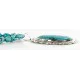 .925 Sterling Silver Handmade Certified Authentic Navajo Natural Turquoise Native American Necklace 15055-15409 .925 Sterling Silver Handmade Certified Authentic Navajo Natural Turquoise Native American Necklace 15055-15409