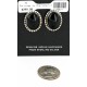 Certified Authentic Handmade Navajo .925 Sterling Silver Hooks Stud Native American Earrings Natural Black Onyx 24377 All Products 24377 24377 (by LomaSiiva)