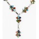 Petit Point Handmade Zuni .925 Sterling Silver Multicolor Stones and Turquoise Native American Necklace 15903 Petit Point Handmade Zuni .925 Sterling Silver Multicolor Stones and Turquoise Native American Necklace 15903