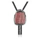 Flower .925 Sterling Silver Certified Authentic Handmade Navajo Native American Rhodochrosite Bolo Tie 34296 Flower .925 Sterling Silver Certified Authentic Handmade Navajo Native American Rhodochrosite Bolo Tie 34296