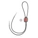 Flower .925 Sterling Silver Certified Authentic Handmade Navajo Native American Rhodochrosite Bolo Tie 34296 All Products NB180620190713 34296 (by LomaSiiva)