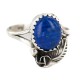 Handmade Certified Authentic Navajo .925 Sterling Silver Natural Lapis Lazuli Native American Ring  26212-1
