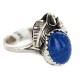 Handmade Certified Authentic Navajo .925 Sterling Silver Natural Lapis Lazuli Native American Ring  26212-1