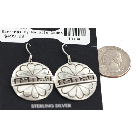 .925 Sterling Silver Certified Authentic Hopi Story Teller Native American Dangle Earrings 13184 All Products NB160603000853 13184 (by LomaSiiva)