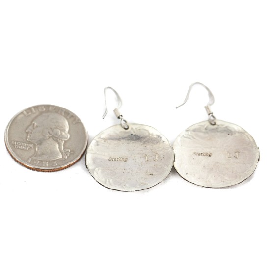 .925 Sterling Silver Certified Authentic Hopi Story Teller Native American Dangle Earrings 13184 All Products NB160603000853 13184 (by LomaSiiva)