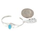Handmade Certified Authentic Navajo .925 Sterling Silver Natural Turquoise Native American Baby Bracelet  13186-1 All Products NB160602222352 13186-1 (by LomaSiiva)