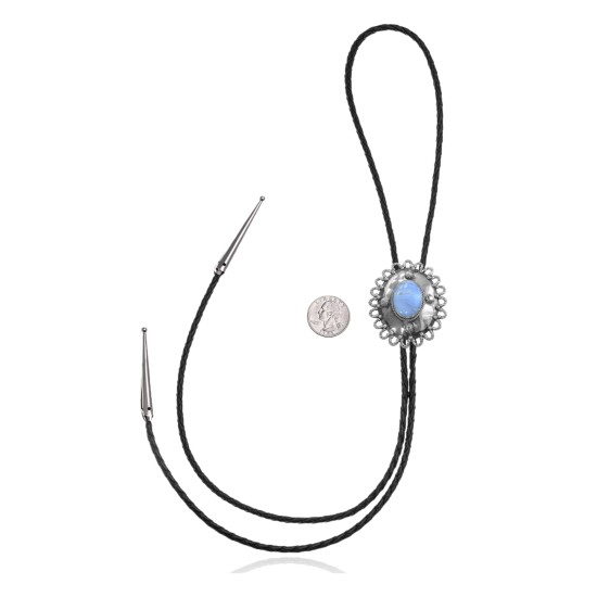 Sun .925 Sterling Silver Certified Authentic Handmade Navajo Native American Agate Bolo Tie 34321 All Products NB180620190732 34321 (by LomaSiiva)