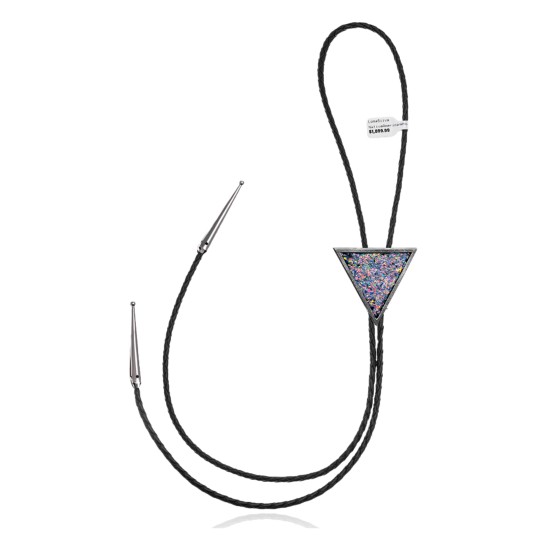 Arrowhead .925 Sterling Silver Certified Authentic Handmade Navajo Native American Opal Bolo Tie 34329 All Products NB180620190739 34329 (by LomaSiiva)