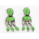 Certified Authentic Handmade Navajo .925 Sterling Silver Dangle Native American Earrings Natural Gaspeite 27166-4 Certified Authentic Handmade Navajo .925 Sterling Silver Dangle Native American Earrings Natural Gaspeite 27166-4