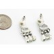Certified Authentic Handmade Navajo .925 Sterling Silver Dangle Native American Earrings Natural Gaspeite 27166-4