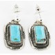 Certified Authentic Handmade Navajo .925 Sterling Silver Dangle Native American Earrings Natural Turquoise 27167-3 Certified Authentic Handmade Navajo .925 Sterling Silver Dangle Native American Earrings Natural Turquoise 27167-3