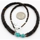 Certified Authentic Navajo .925 Sterling Silver Graduated Heishi and Turquoise Native American Necklace 16063