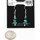 Certified Authentic Navajo .925 Sterling Silver Hooks Natural Turquoise Native American Earrings 18097-4 Certified Authentic Navajo .925 Sterling Silver Hooks Natural Turquoise Native American Earrings 18097-4