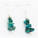 Certified Authentic Navajo .925 Sterling Silver Hooks Natural Turquoise Native American Earrings 18097-4 Certified Authentic Navajo .925 Sterling Silver Hooks Natural Turquoise Native American Earrings 18097-4