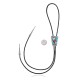 Leaf .925 Sterling Silver Certified Authentic Handmade Navajo Native American Natural Turquoise Coral Bolo Tie 34294
