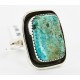 .925 Sterling Silver Handmade Certified Authentic Navajo Natural Turquoise Native American Ring  16999