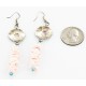 Certified Authentic Handmade Navajo .925 Sterling Silver Dangle Native American Earrings Natural Turquoise Spiny Oyster 18032-2