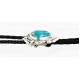 Handmade Certified Authentic Navajo .925 Sterling Silver Natural Turquoise Native American Bolo Tie  24406-1