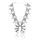 Squash Blossom .925 Sterling Silver Certified Authentic Navajo Native American White Buffalo Necklace 35105 All Products NB848909285532 35105 (by LomaSiiva)